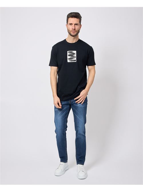 T-shirt uomo AX con stampa sul petto ARMANI EXCHANGE | XM000548-AF10362UB101